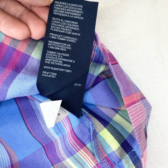 NWOT Tommy Hilfiger Infant Girls Plaid Dress - Picture 6 of 13